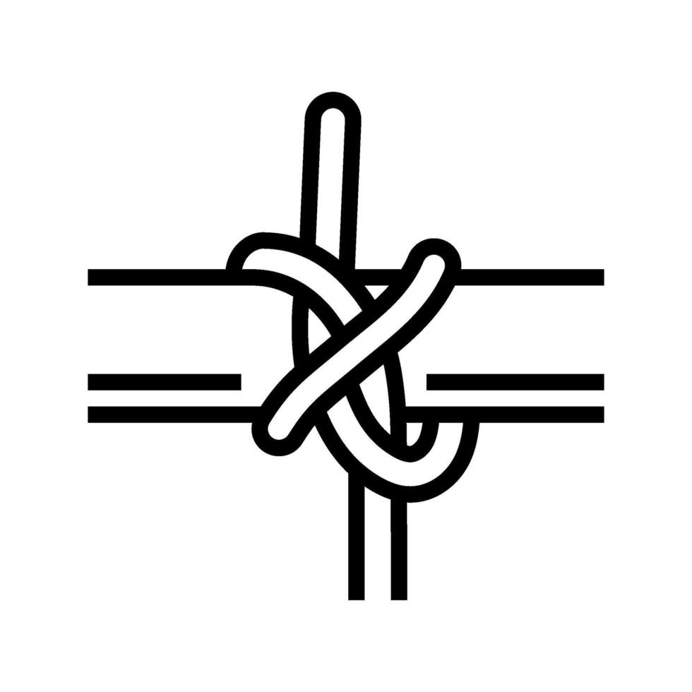constrictor nautical knot line icon illustration vector