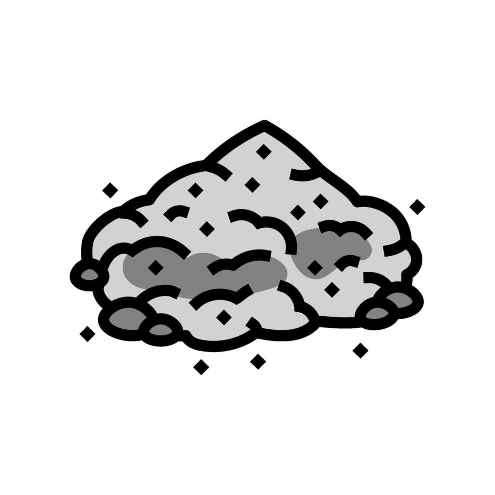 powder cement concrete color icon illustration vector