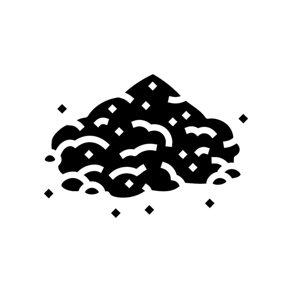powder cement concrete glyph icon illustration vector