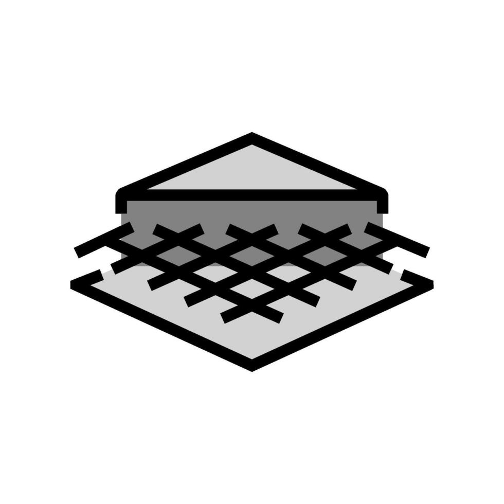 and rebar structure cement concrete color icon illustration vector