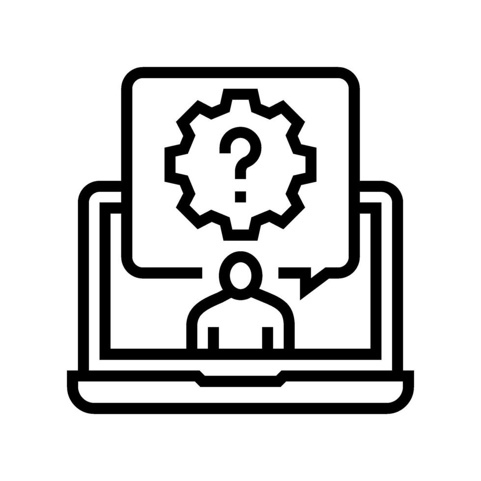 help desk information line icon illustration vector