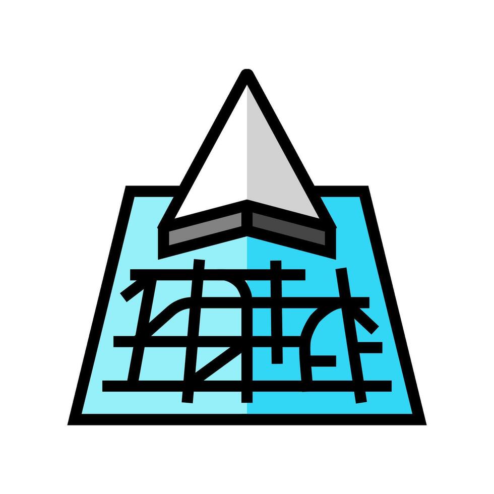 map directions information color icon illustration vector
