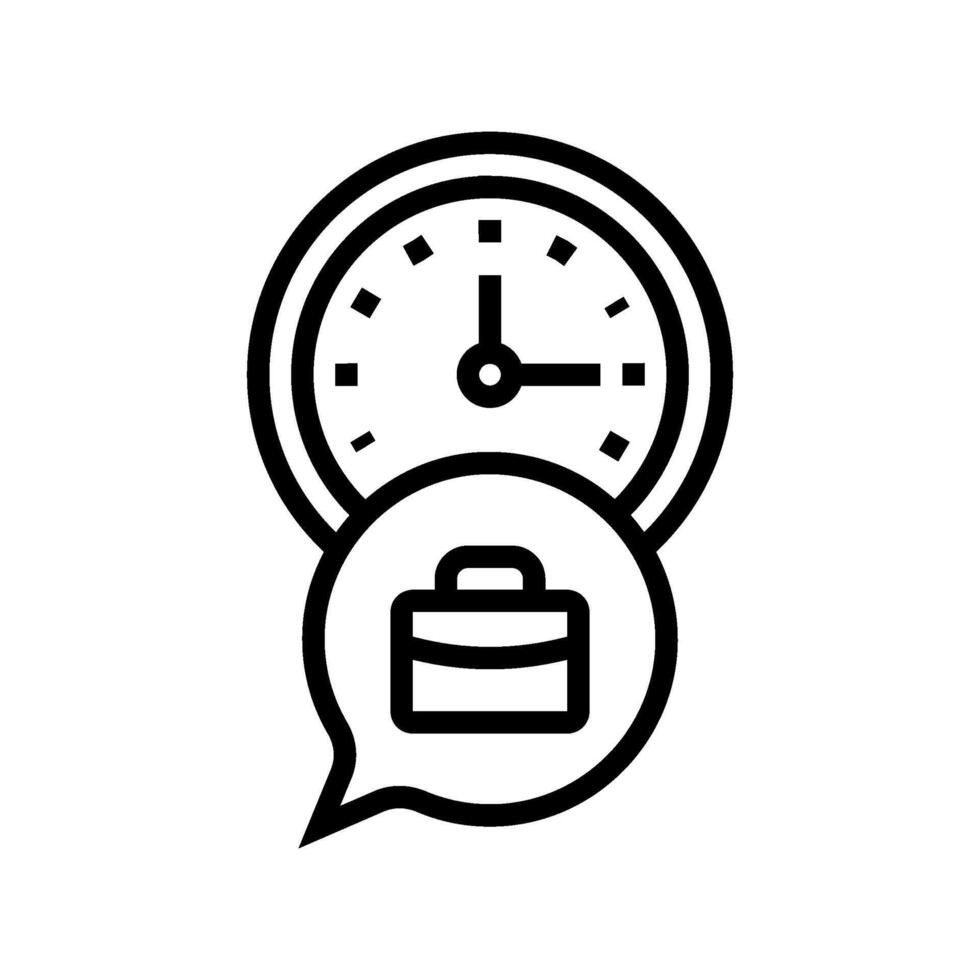 opening hours information line icon illustration vector