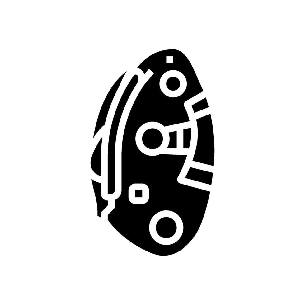 belay device rock climbing glyph icon illustration vector