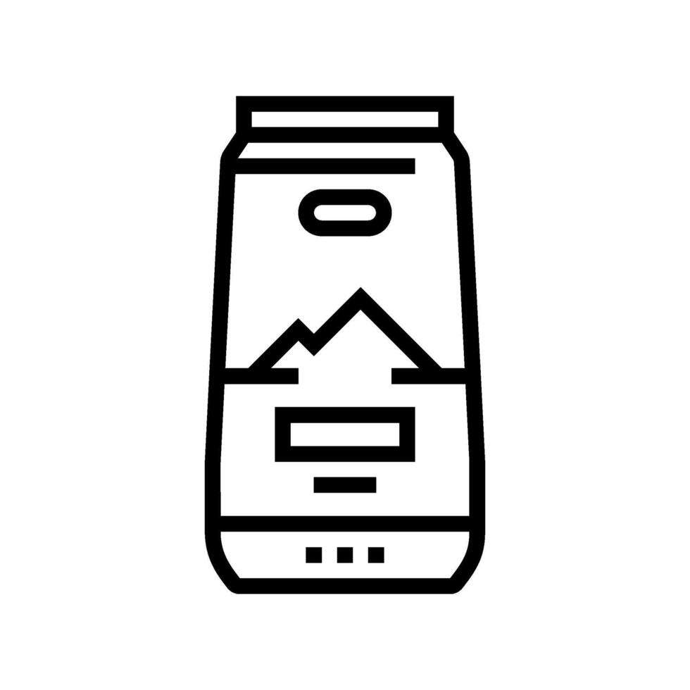 chalk rock climbing line icon illustration vector