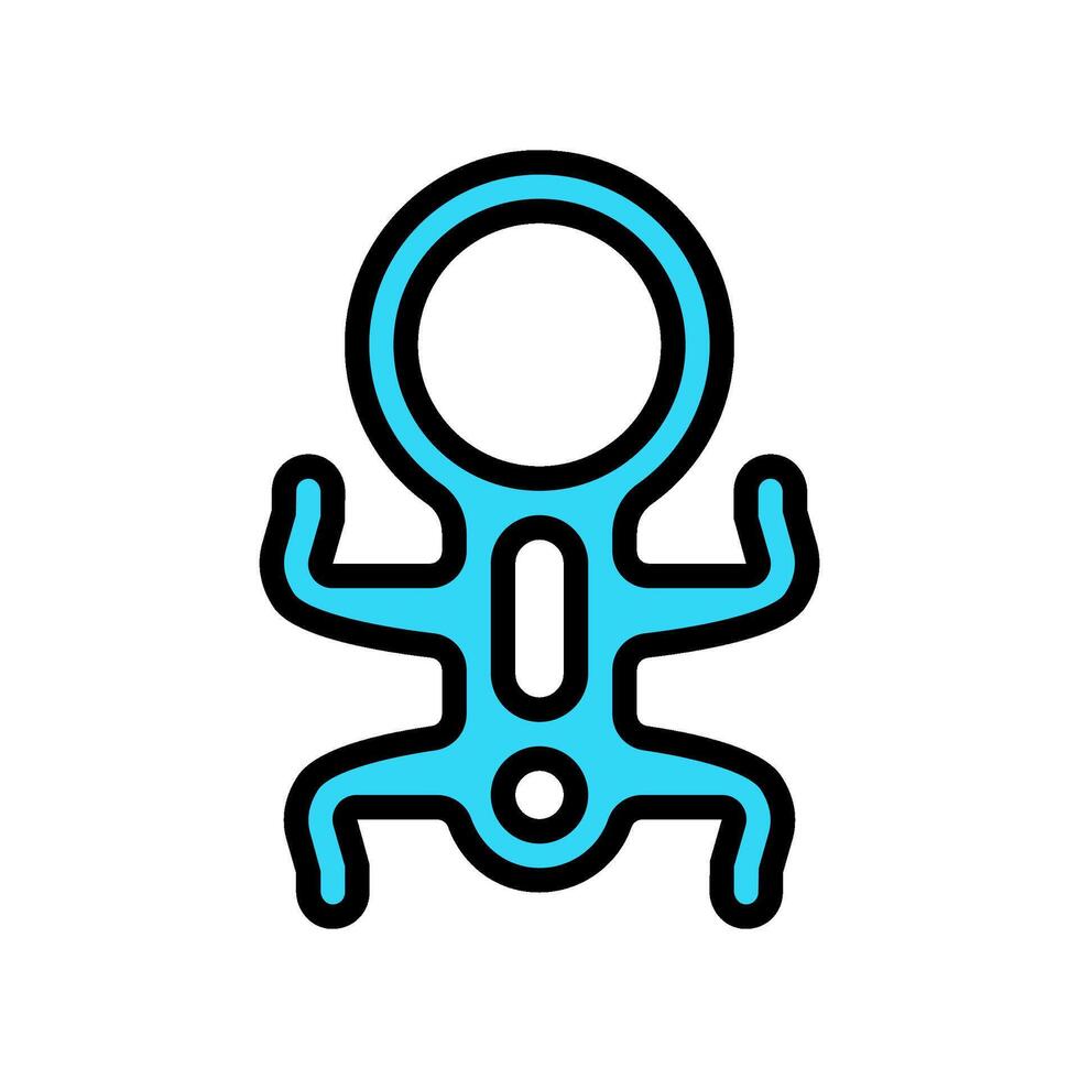 rappel device rock climbing color icon illustration vector