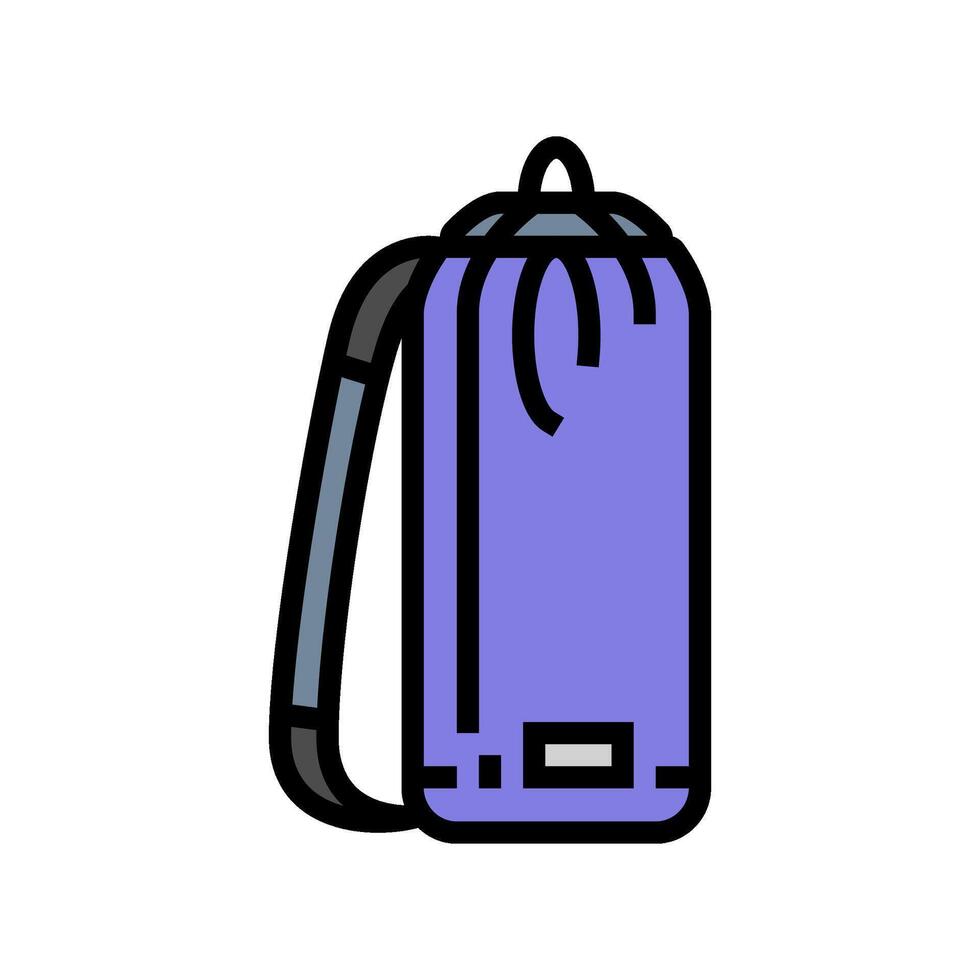 rope bag rock climbing color icon illustration vector