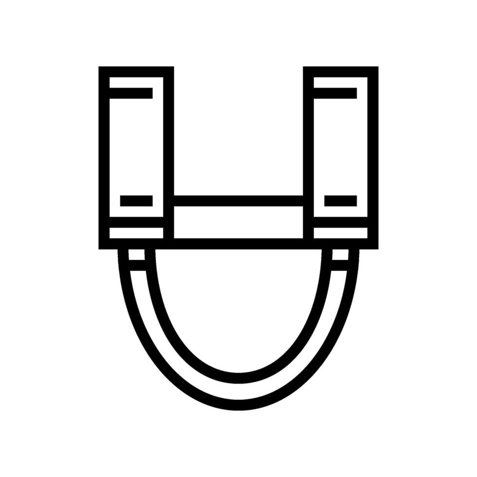 gear loops rock climbing line icon illustration vector