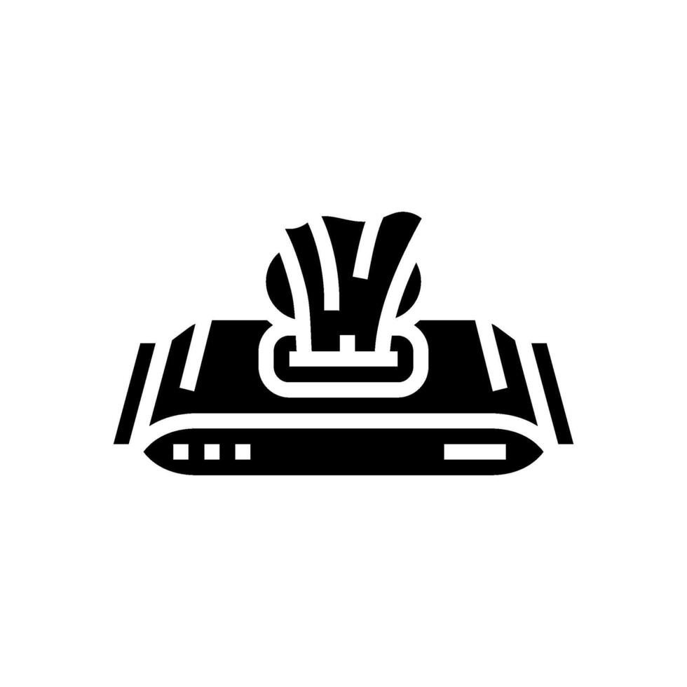 moist toilet paper wipes glyph icon illustration vector