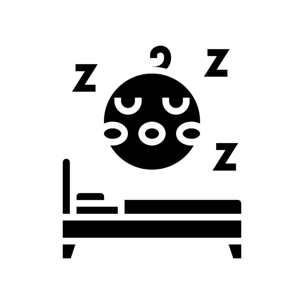 naptime routine child care nurse glyph icon illustration vector