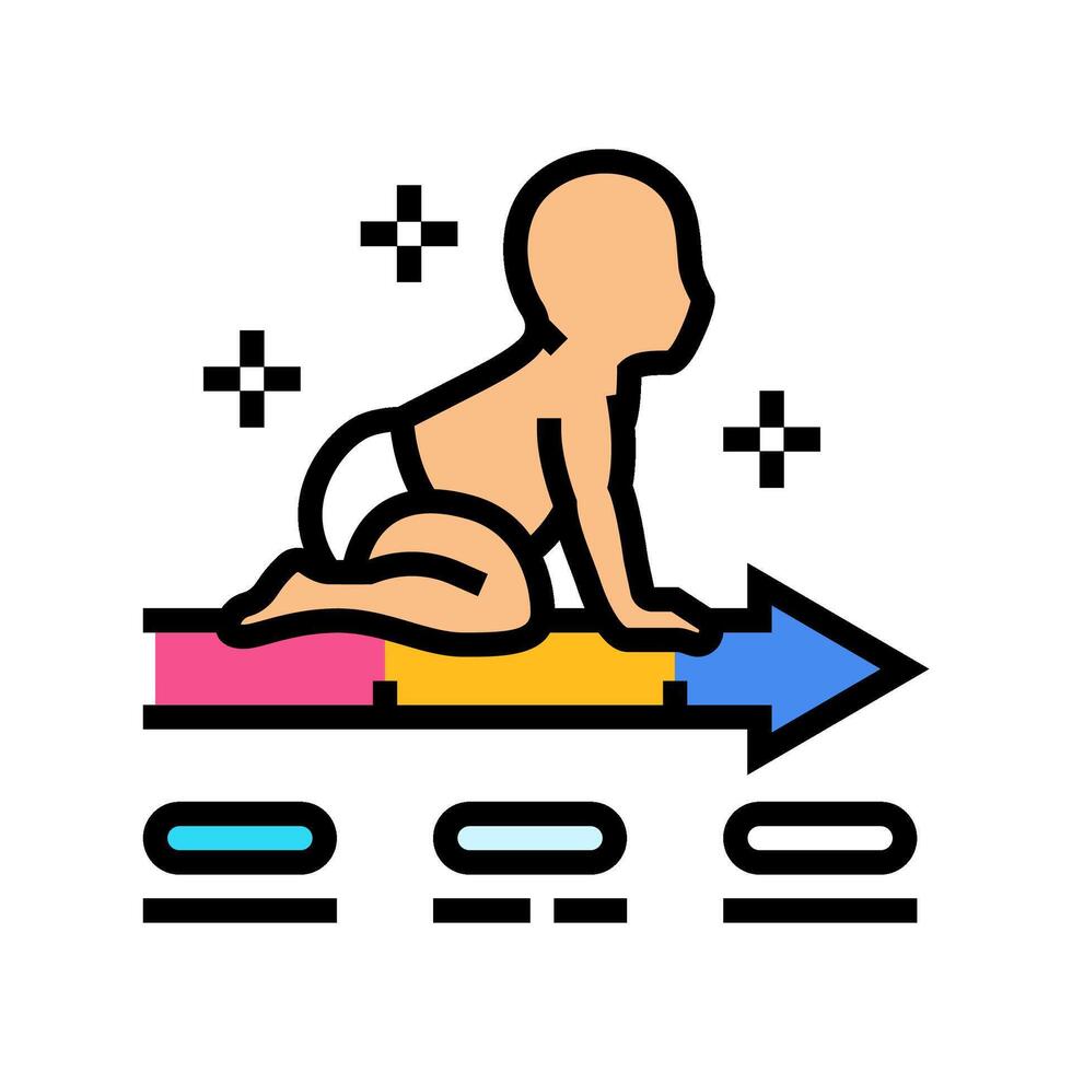 development child care nurse color icon illustration vector