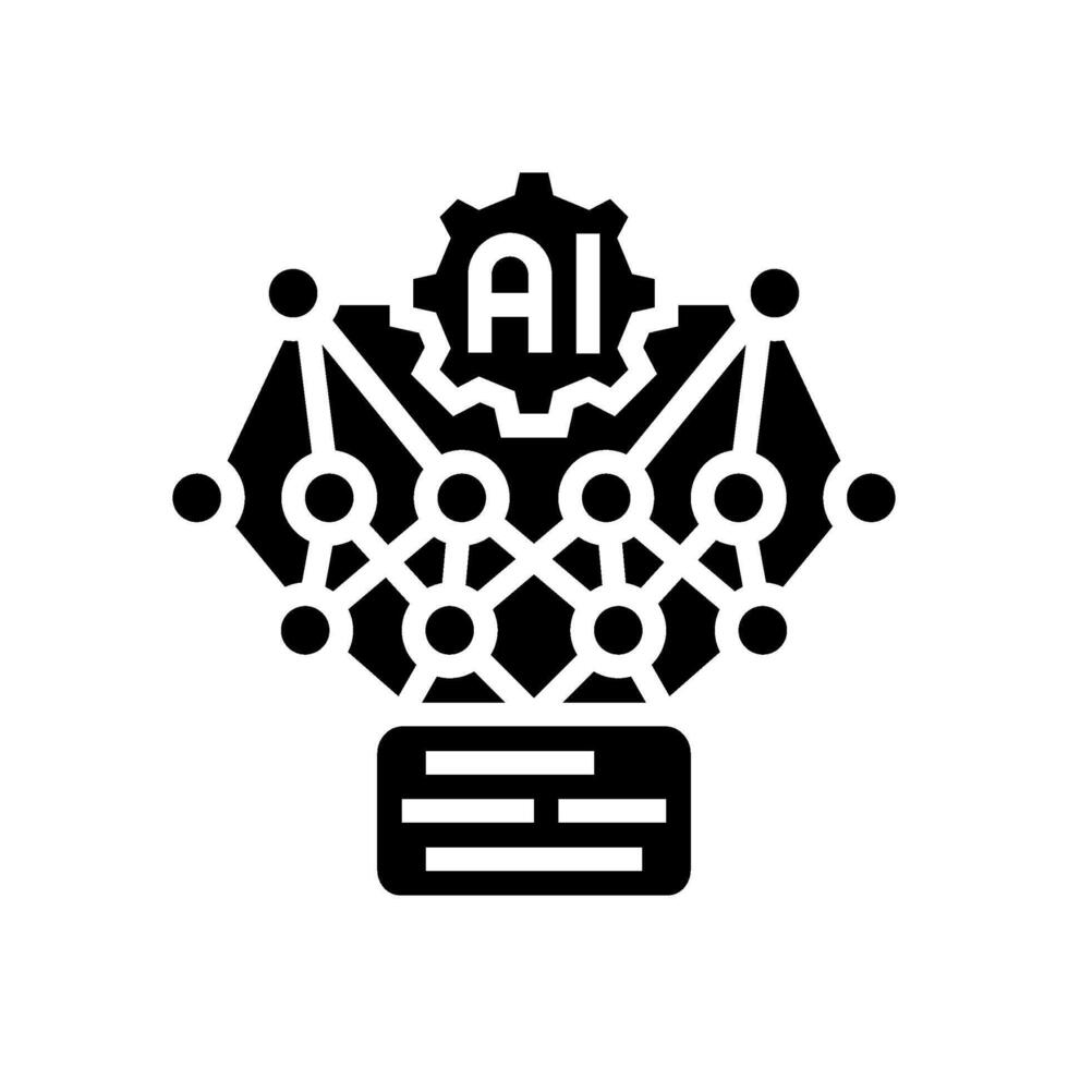 explainability ethical ai glyph icon illustration vector
