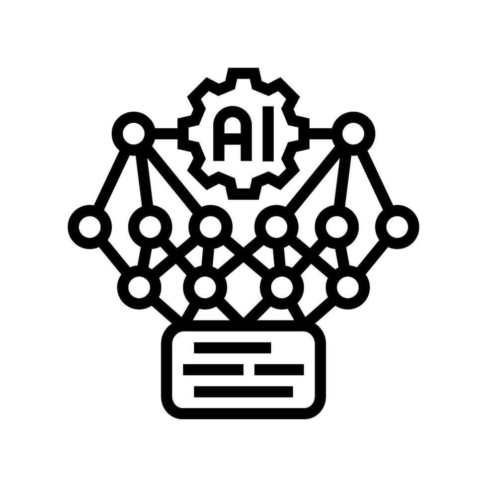 explainability ethical ai line icon illustration vector
