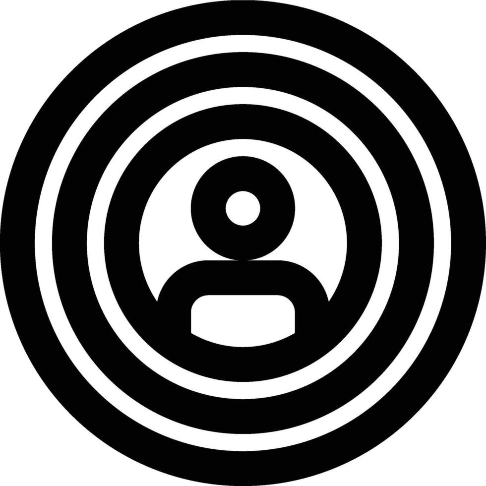 Target Customer, Target Audience, Specific Customer Outline Icon vector