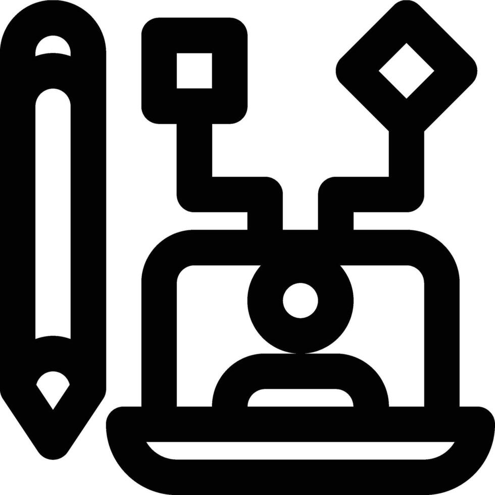 Ux Designer, Ux Design, User Experience Outline Icon vector