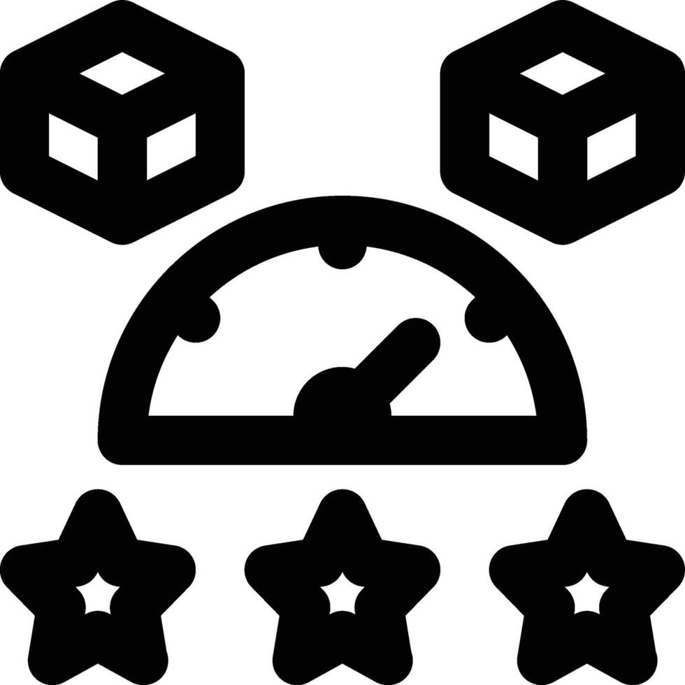 Product Rating, Product Score, Product Indicator Outline Icon vector