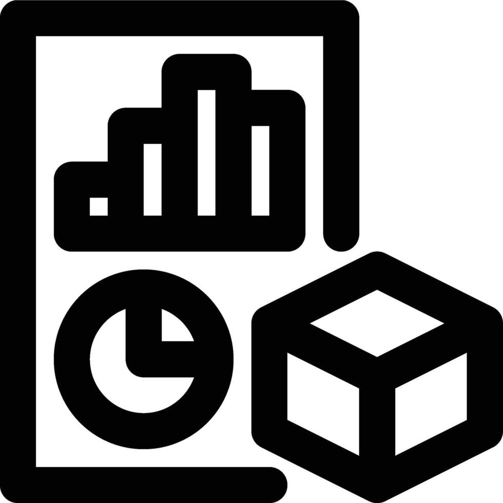 Product Report, Product Review, Product Management Outline Icon vector