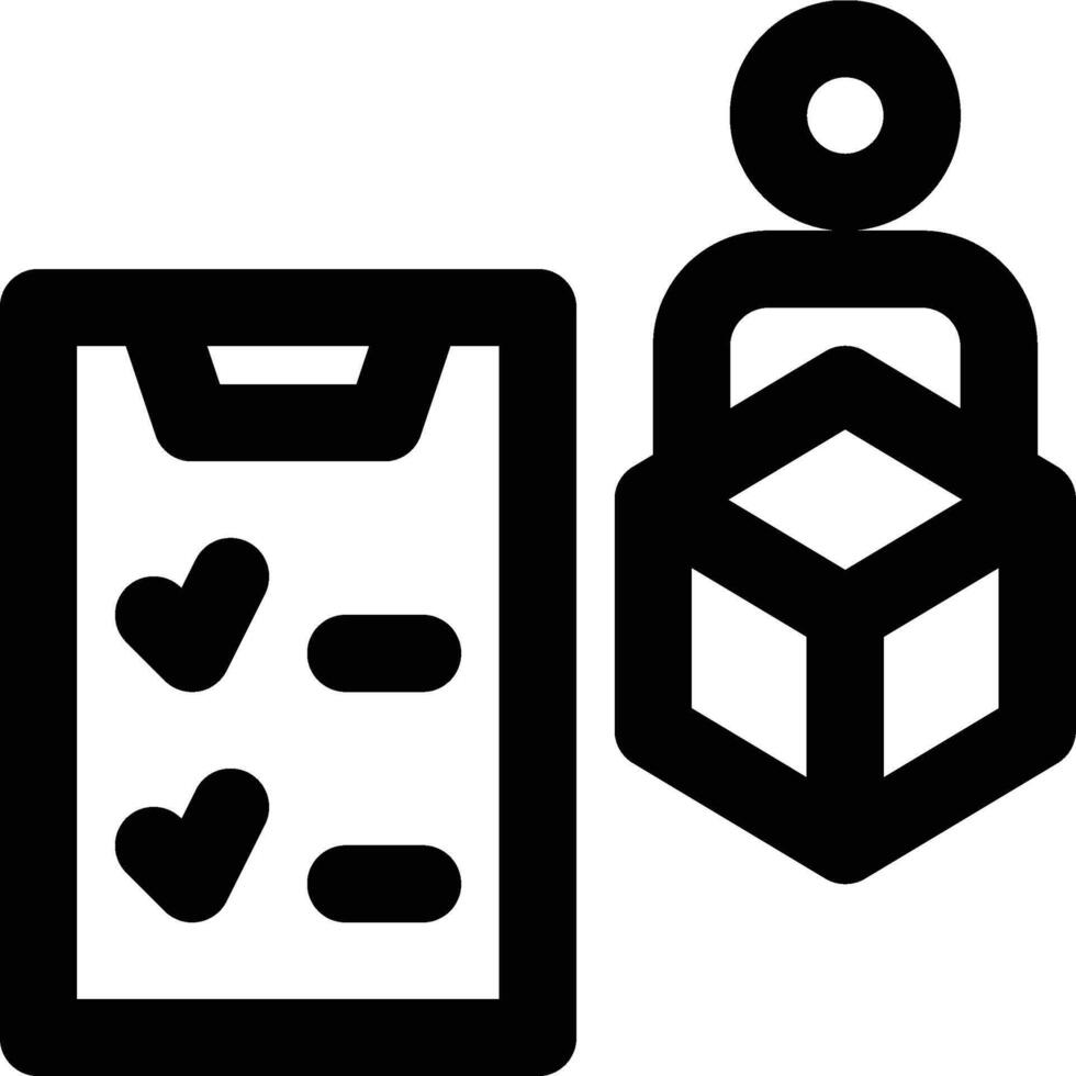 Product Manager, Product Tester, Product Management Outline Icon vector
