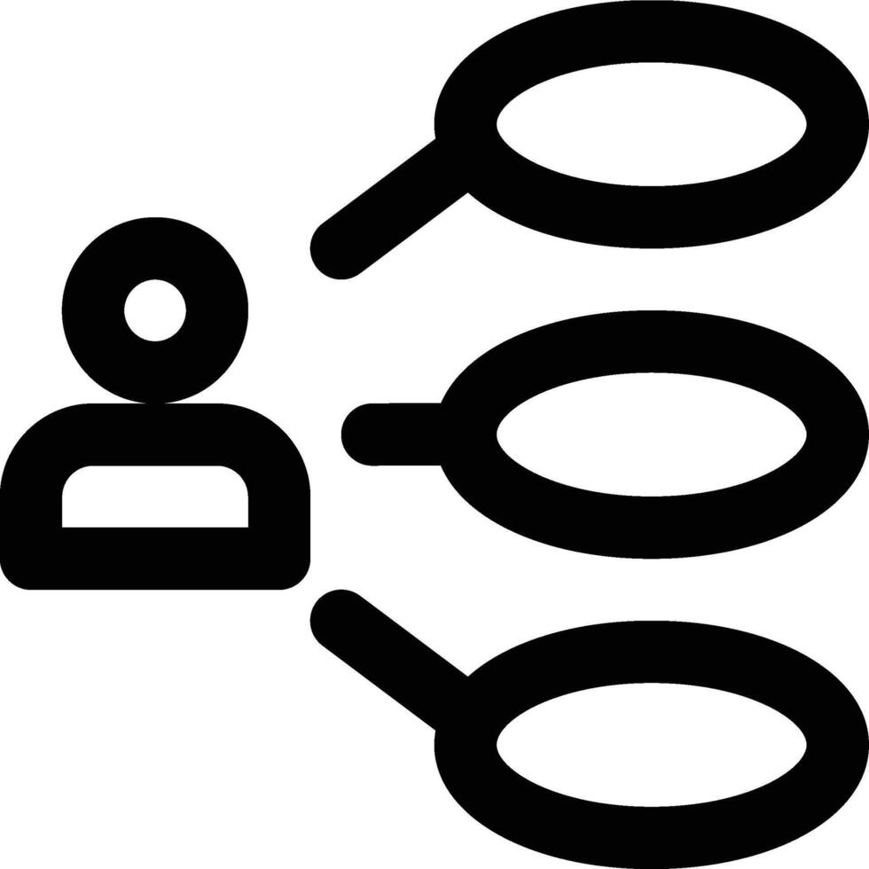 Use Case, User Interaction, Diagram Outline Icon vector