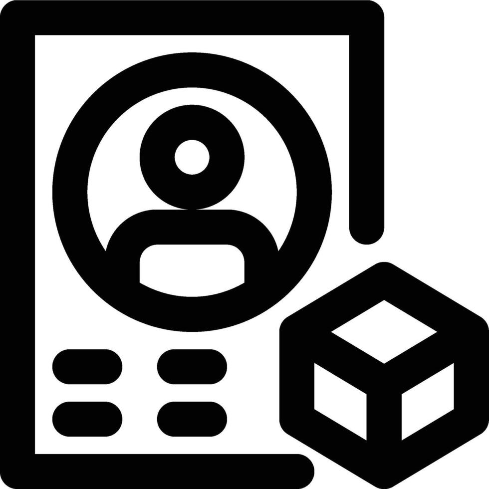 User Persona, User Profile, Product Management Outline Icon vector