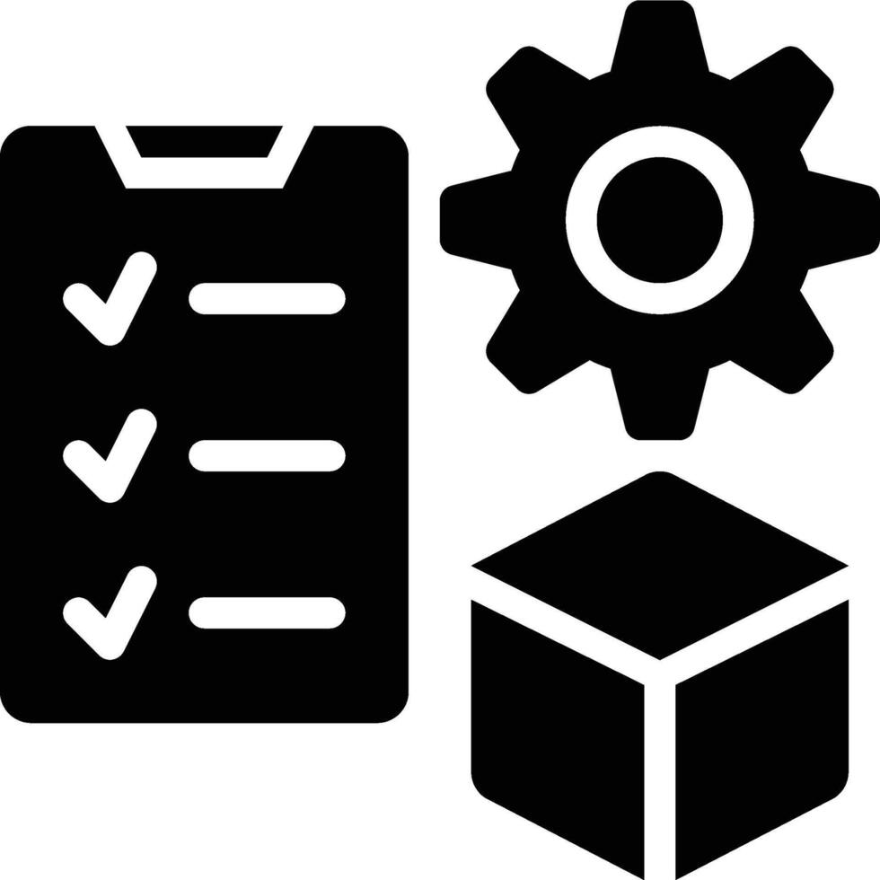 Product Management, Product Development, Product Solid Glyph Icon vector