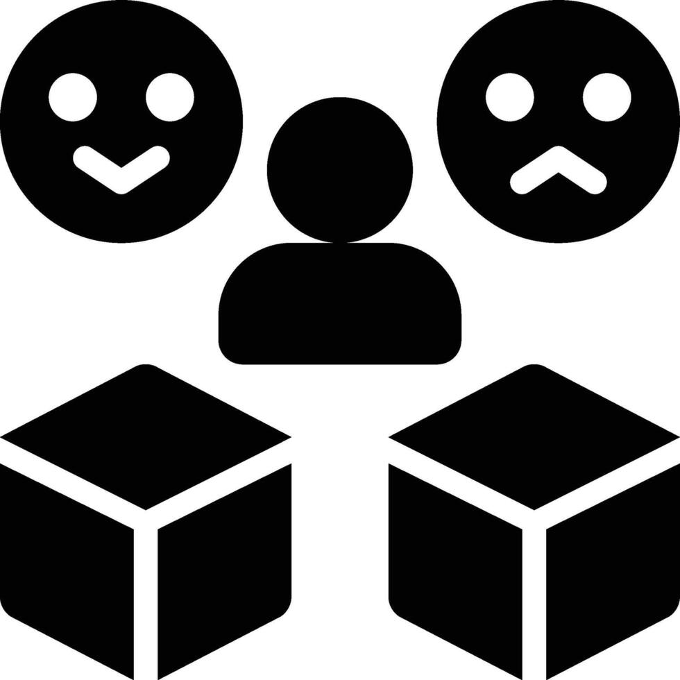 Customer Experience, Customer Feedback, Customer Feel Solid Glyph Icon vector