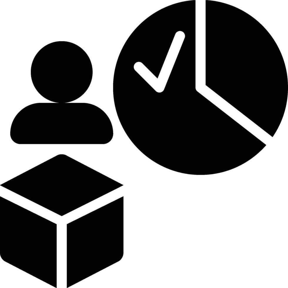 Customer Retention, Retention Rate, Customer Solid Glyph Icon vector