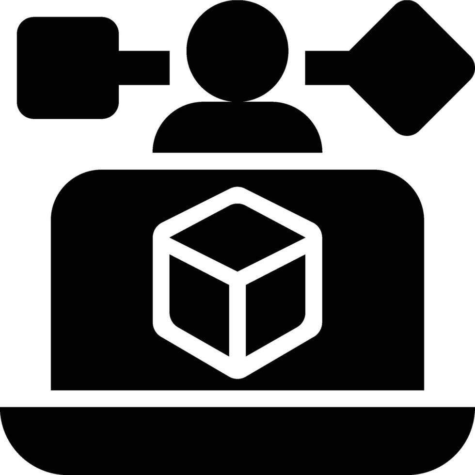 User Experience, Customer Experience, User Solid Glyph Icon vector