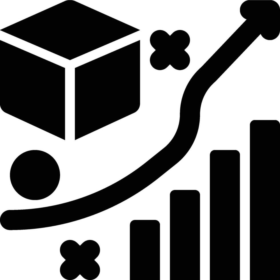 Market Strategy, Product Management, Strategies Solid Glyph Icon vector