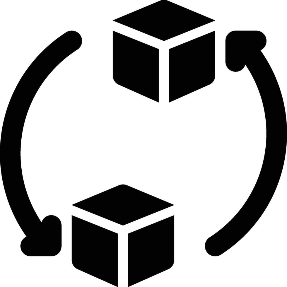 Product Lifecycle, Life Cycle, Product Management Solid Glyph Icon vector