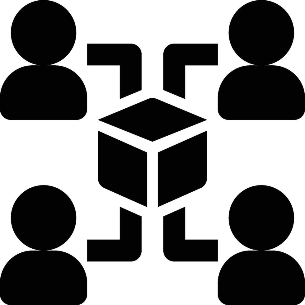 Stakeholders, Development Team, Product Management Solid Glyph Icon vector