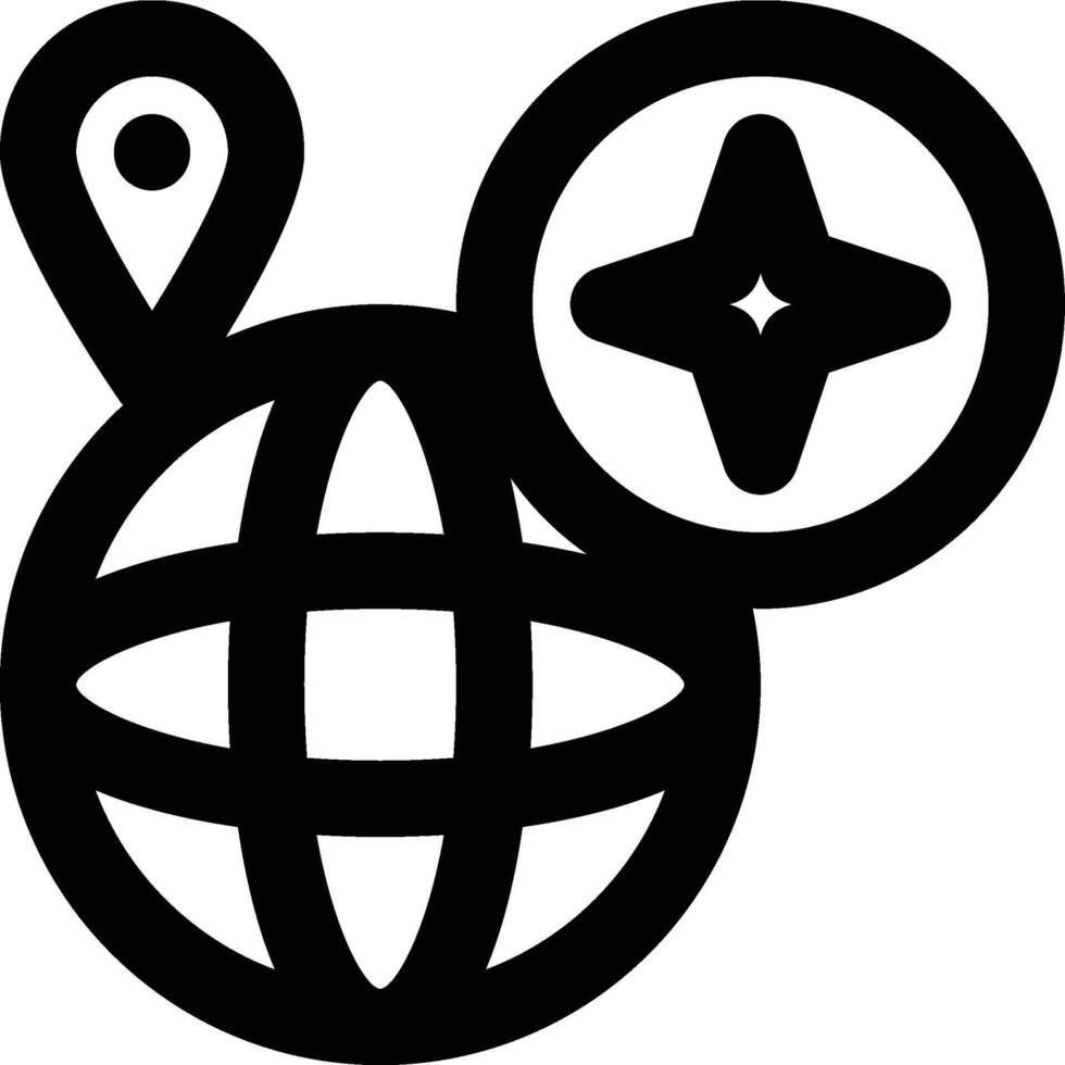 Geography, Geographic, Earth Outline Icon vector
