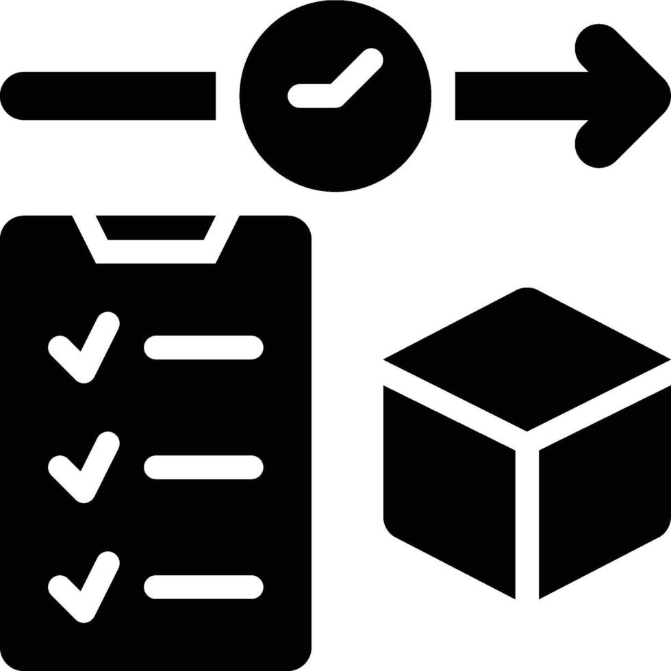 Time Management, Deadline, Management Solid Glyph Icon vector
