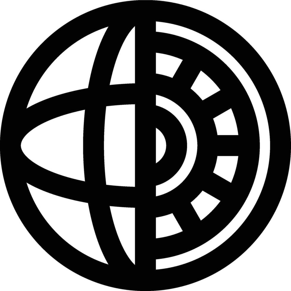 Mantle, Earth, Layer Outline Icon vector