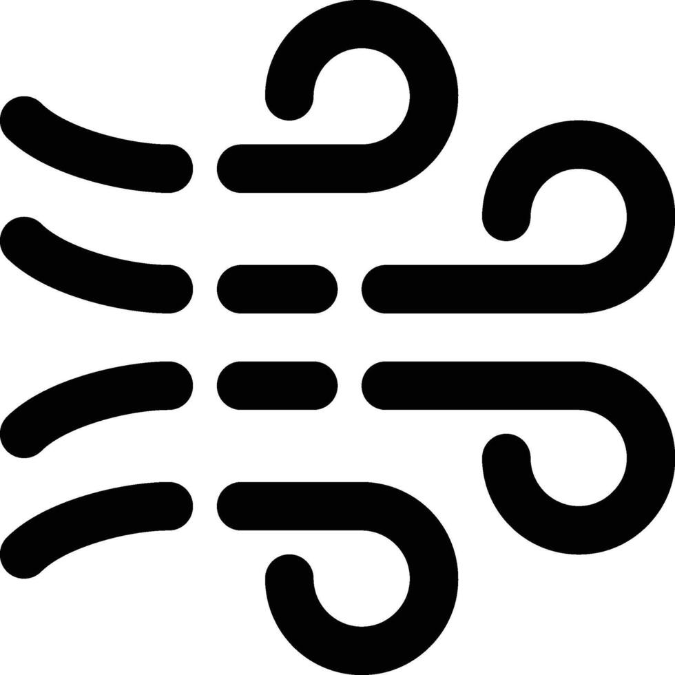 Wind, Air, Blow Outline Icon vector