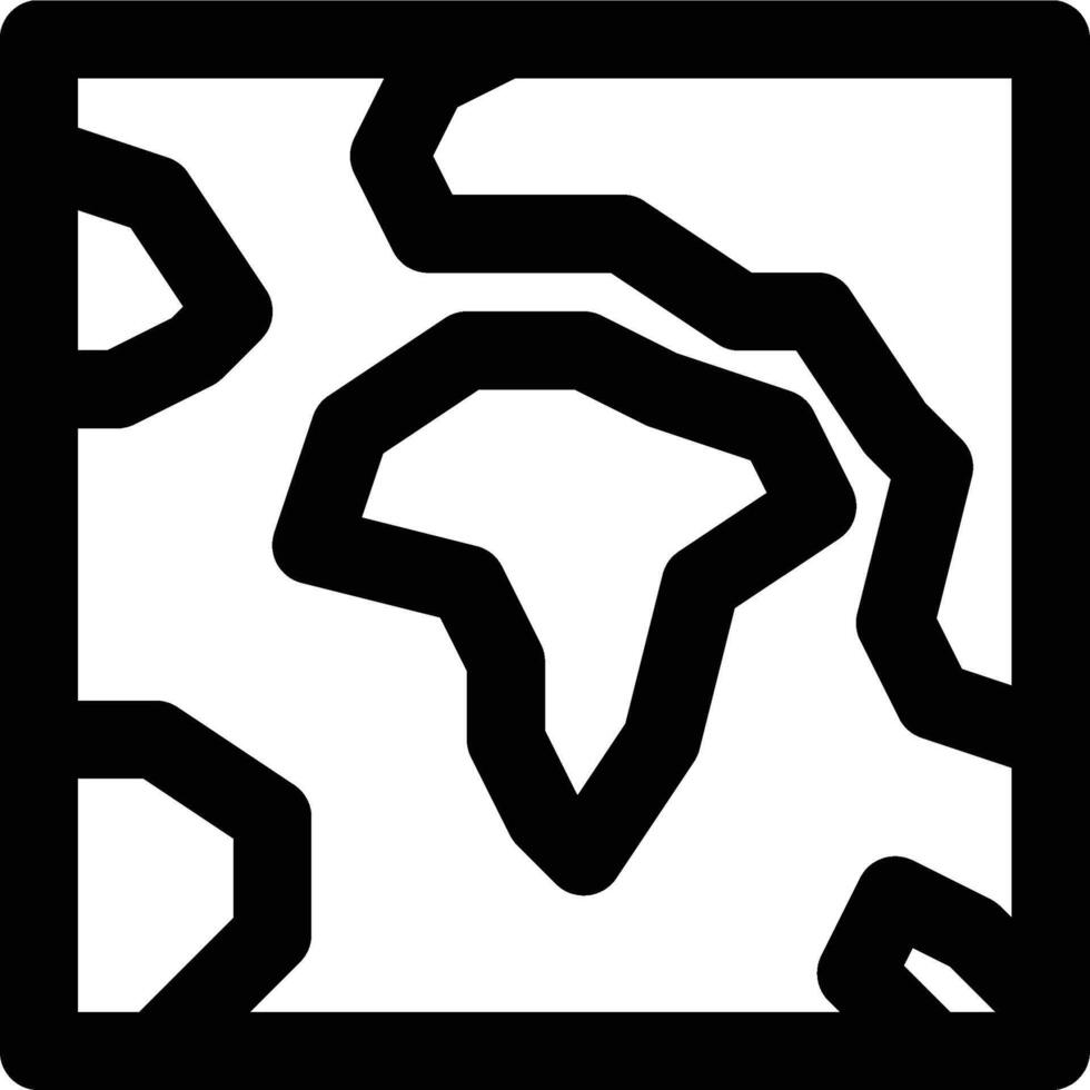 Atlas, Maps, Earth Outline Icon vector