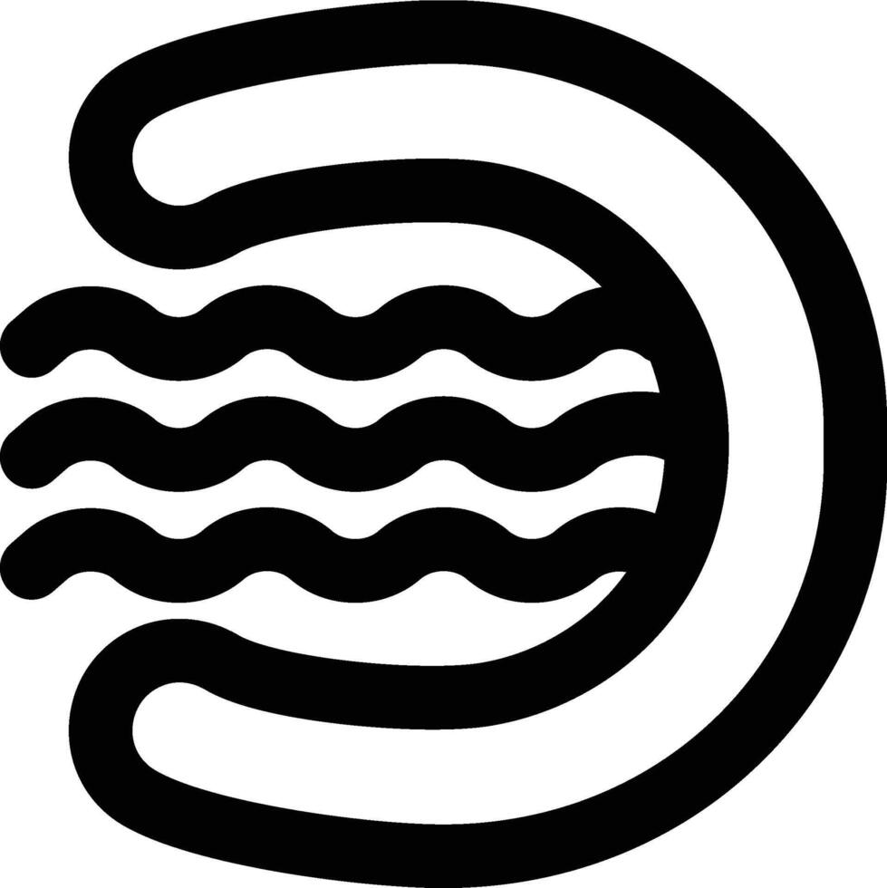 Atoll, Ring Island, Sea Outline Icon vector
