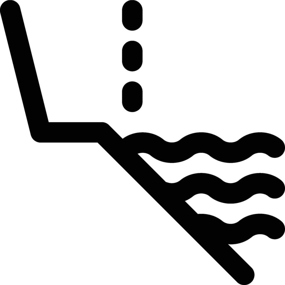 Backshore, Seashore, Beach Outline Icon vector