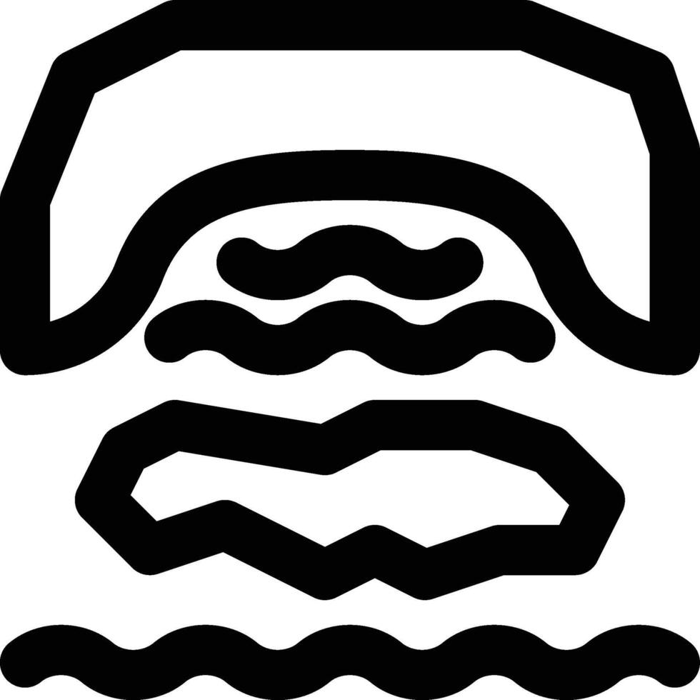 Barrier Island, Ridge, Island Outline Icon vector