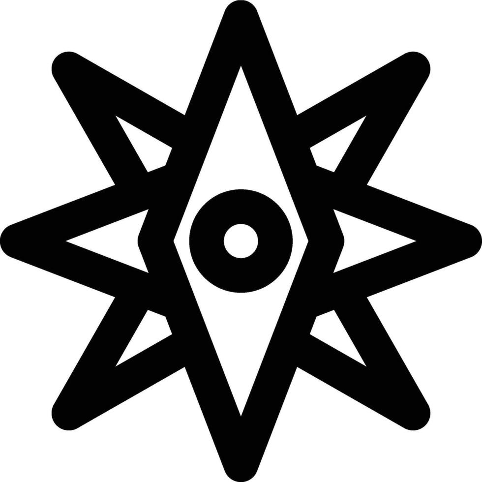 Compass, Direction, Navigation Outline Icon vector