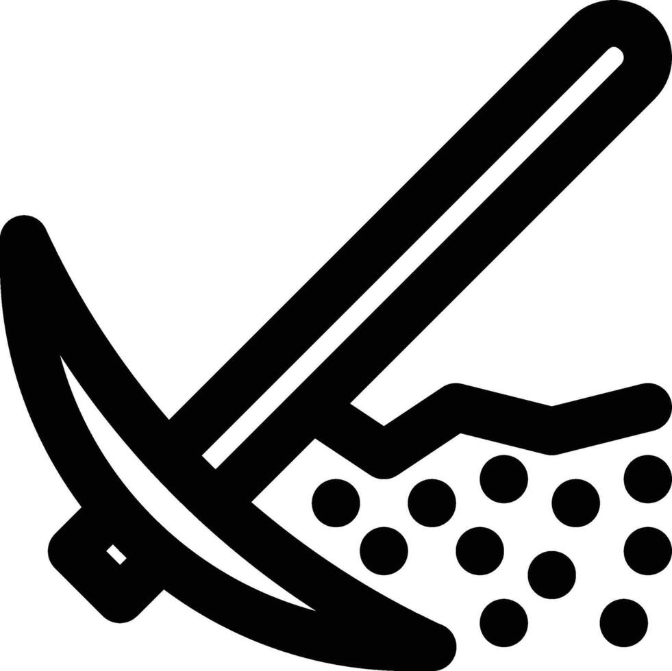 Geology, Mining, Mine Outline Icon vector