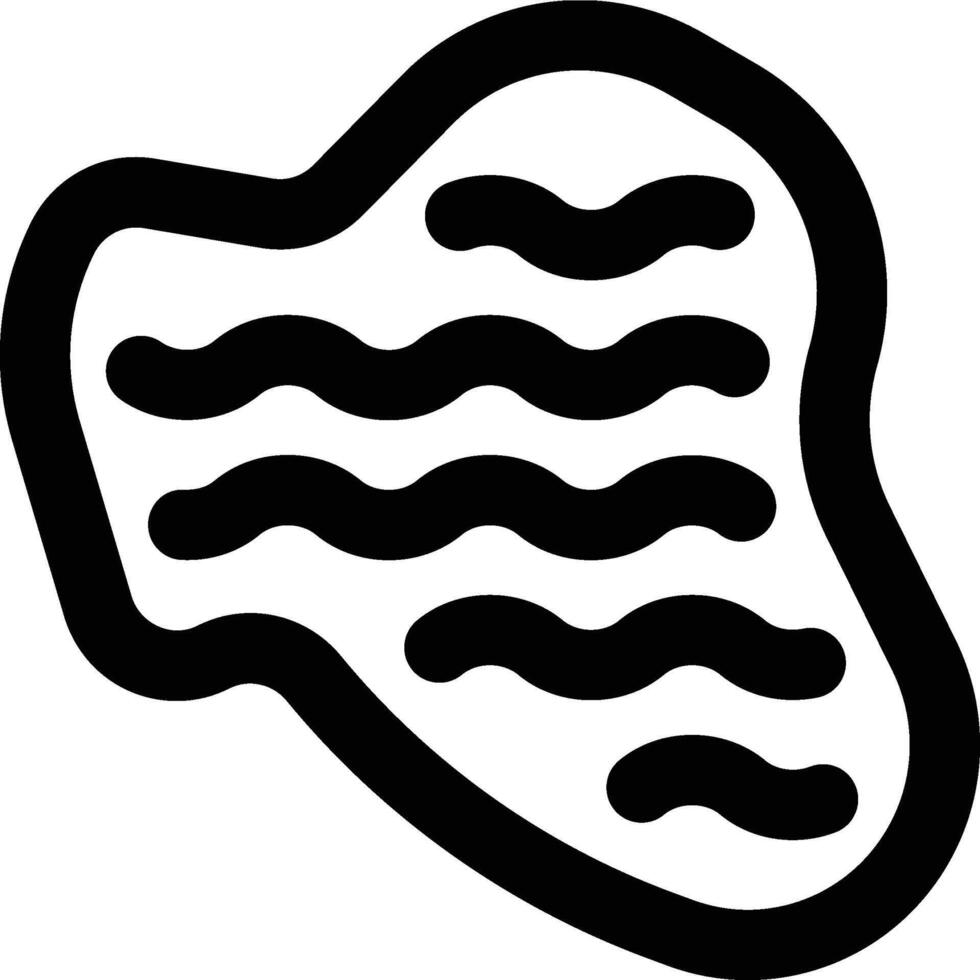 Lake, Reservoir, Water Outline Icon vector