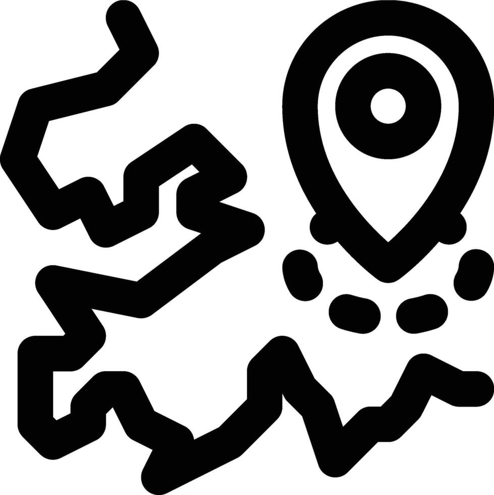 District, Province, Territory Outline Icon vector