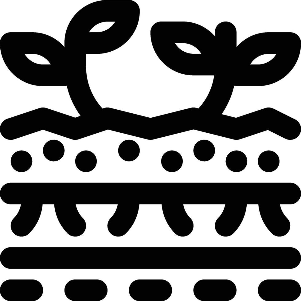 Humus, Ecology, Soil Outline Icon vector