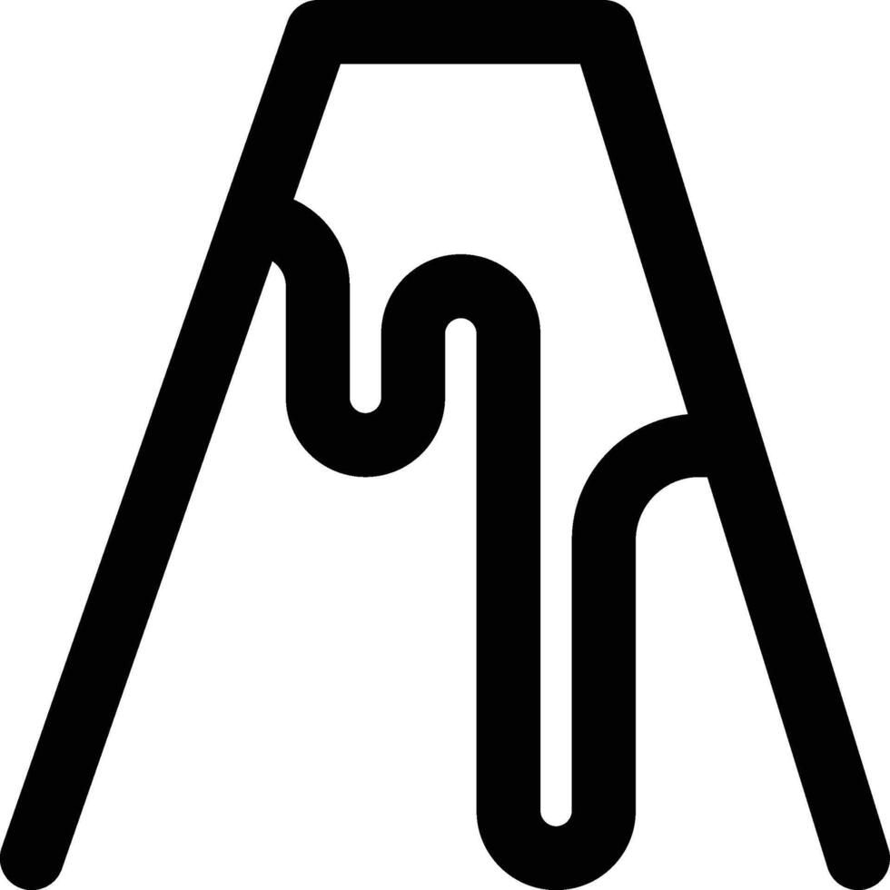 Lava, Magma, Mudflow Outline Icon vector