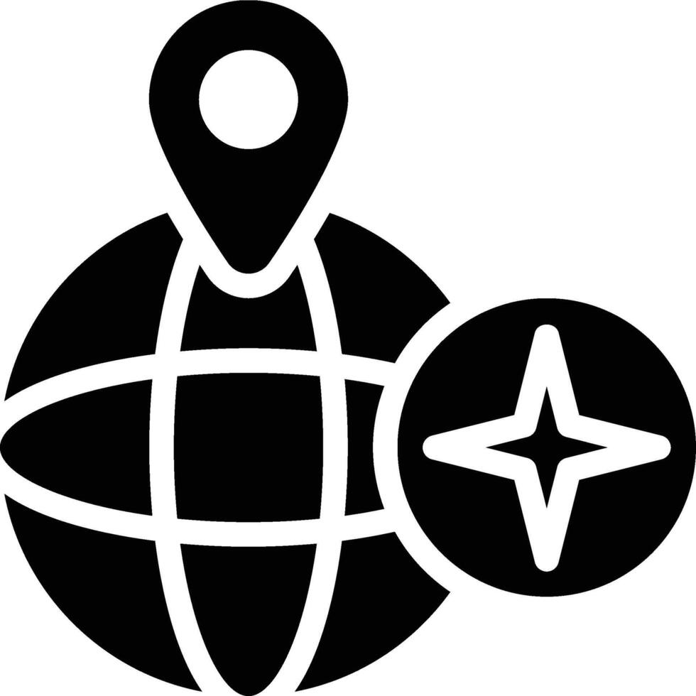 Geography, Geographic, Earth Solid Glyph Icon vector