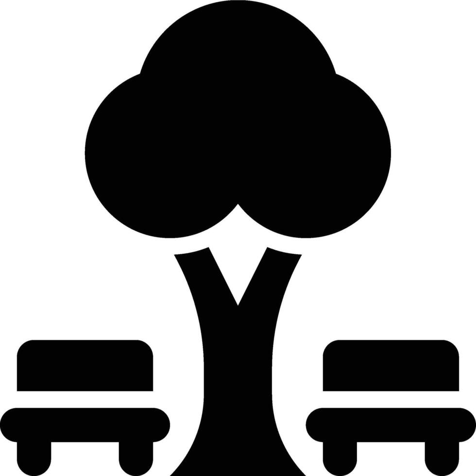 Park, Green Spaces, Green Solid Glyph Icon vector