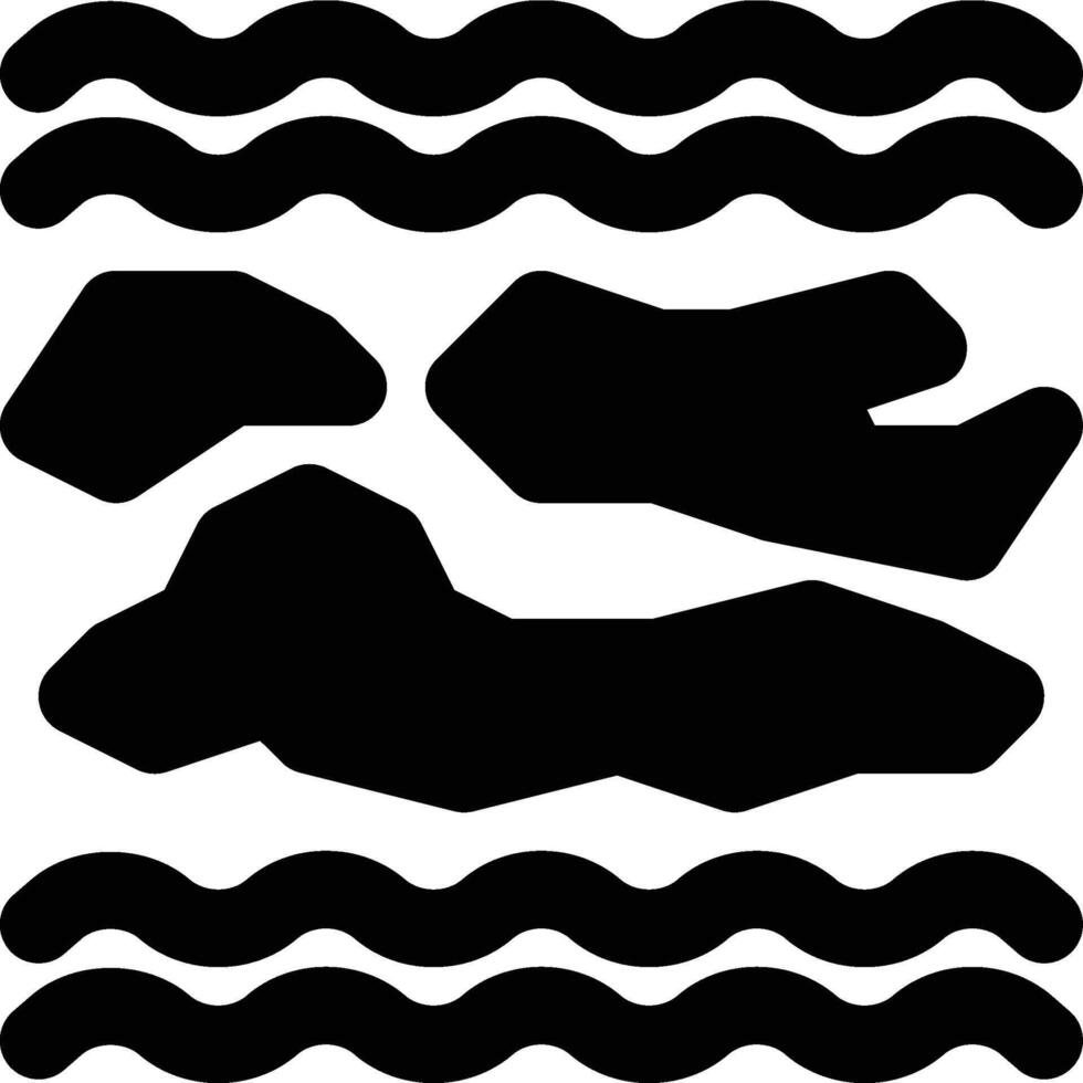 Archipelago, Island Group, Island Chain Solid Glyph Icon vector
