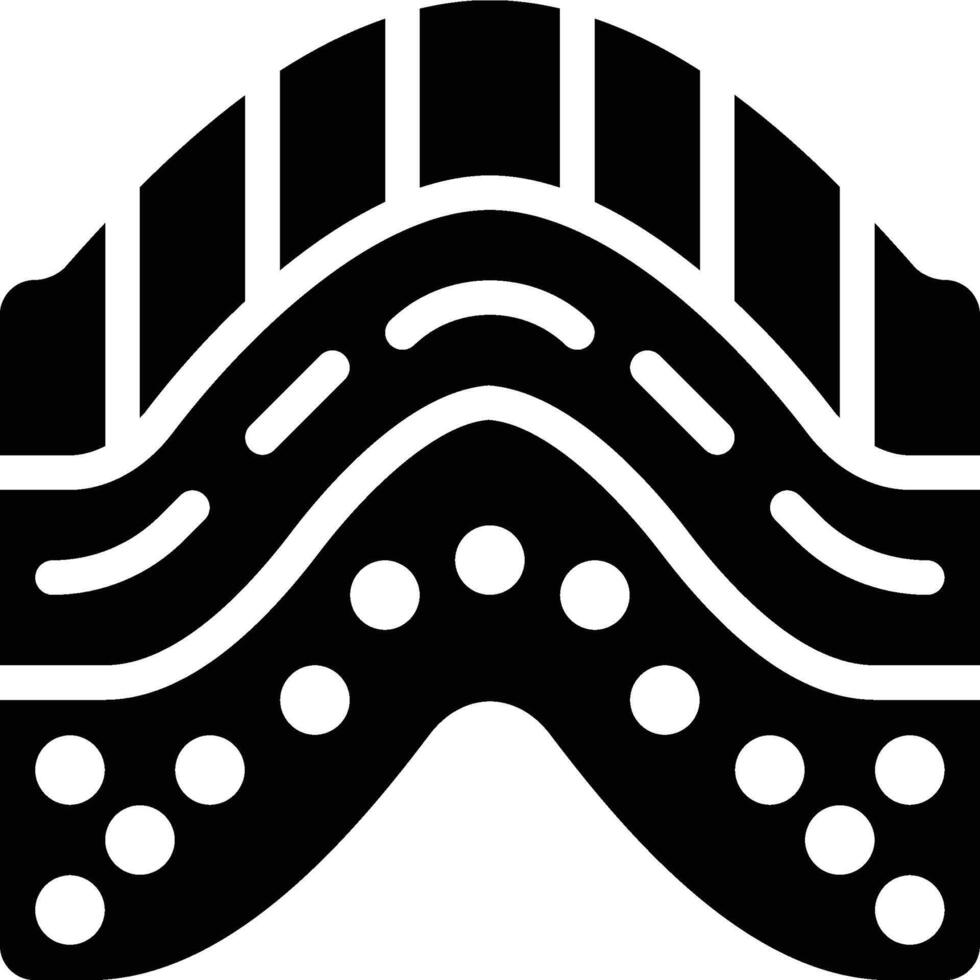 Anticline, Geology, Geography Solid Glyph Icon vector