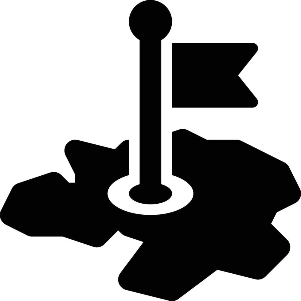 Landmark, Iconic, Monument Solid Glyph Icon vector